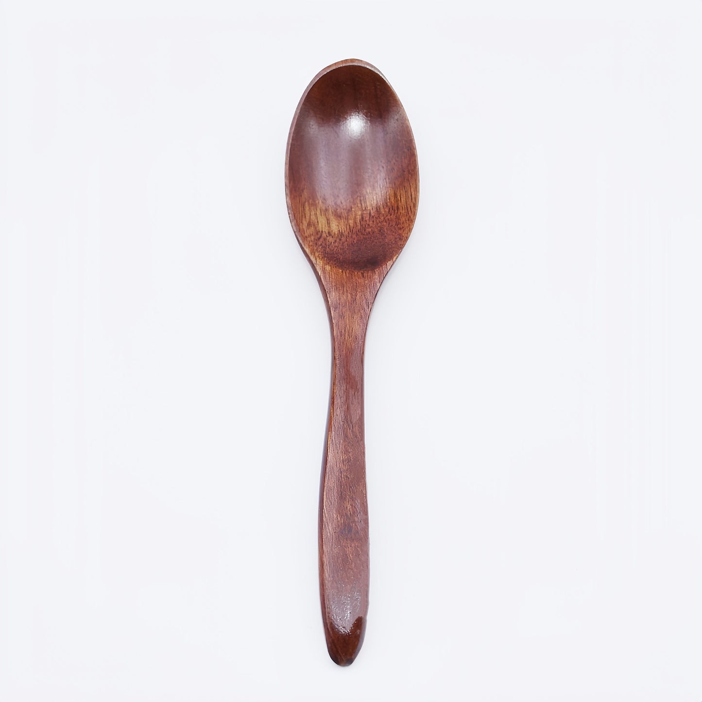 Handcrafted Japanese Solid Wood Spoon - Ideal for Various Uses such as Soup, Porridge, Coffee, Honey, and Desserts - Smooth and Polished Finish - Perfect for Home Cooking