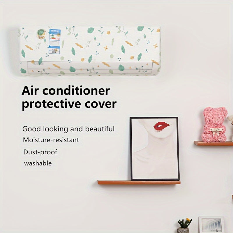 Add a touch of fun to your living space with this Hanging Air Conditioner Dust Cover Set. Featuring a cute cartoon pattern, this decorative room accessory is perfect for your home, kitchen, or bedroom. The washable protective guard is moisture and dust