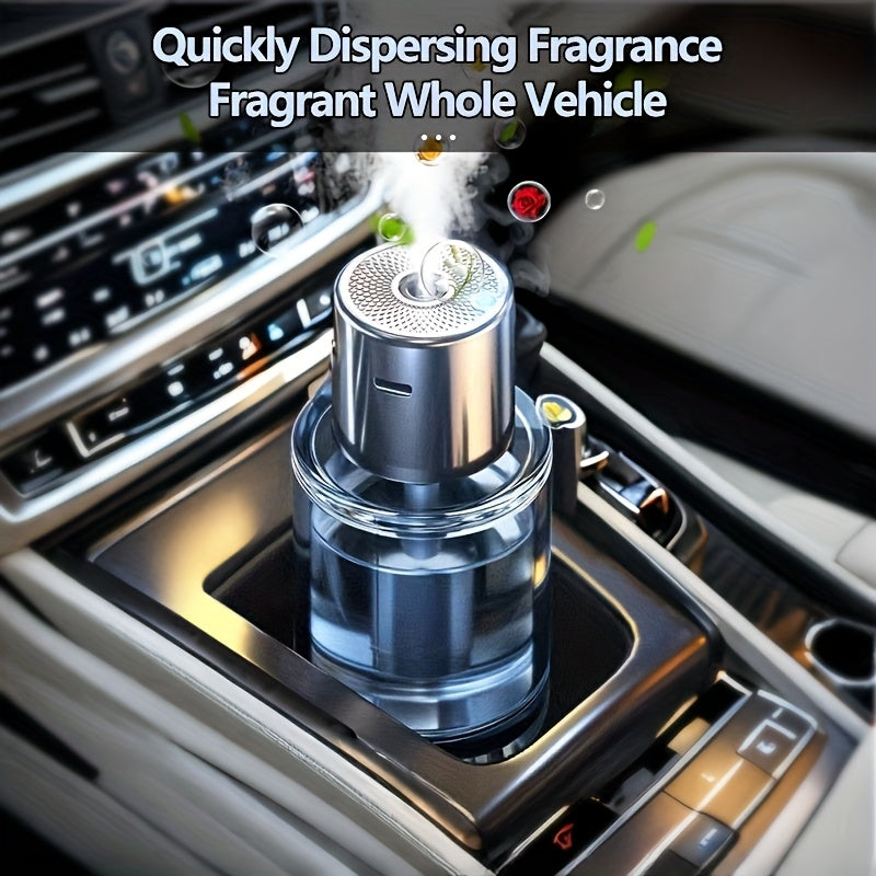 High-end automatic air freshener for vehicles and home, compatible with essential oils and perfumes, quick dispensing for freshness.