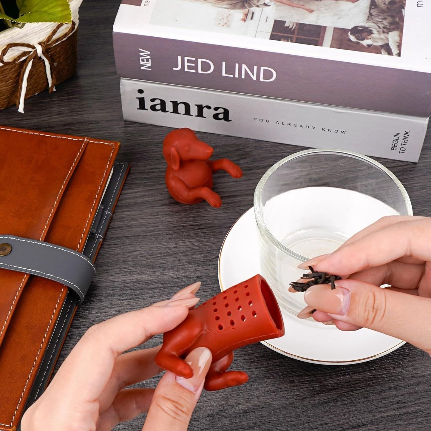 Adorable Puppy Shaped Silicone Tea Infuser - Great for Brewing Loose Leaf, Fruit & Spice Teas - A Wonderful Gift for Tea Lovers - Convenient, Washable, and Eco-Friendly Kitchen Tool