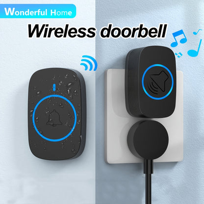 1 Set of Wireless Doorbell with 38 ringtones, suitable for various settings.