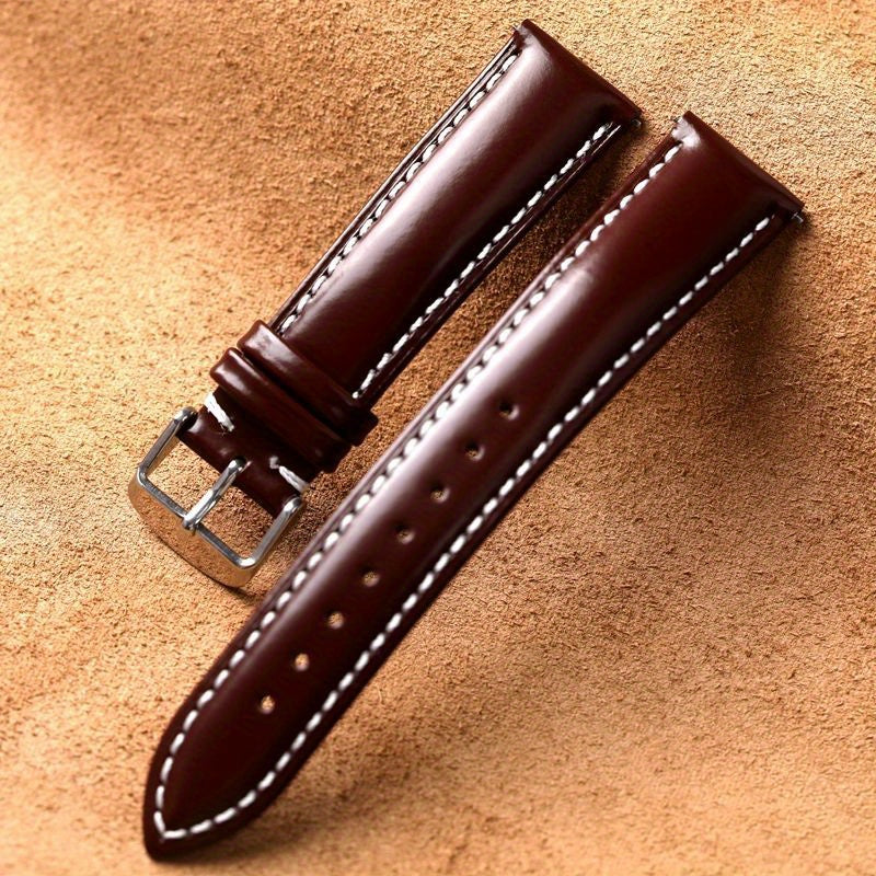 Premium Genuine Leather Watch Strap with Quick Release 18-22mm options, Expertly Hand Stitched and made from Horsehide Leather, Perfect for both Men and Women, Comes with Spring Bars, Great for Gifting