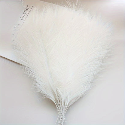 10 pieces of faux pampas grass décor set - ideal for various settings and celebrations, vase not included.