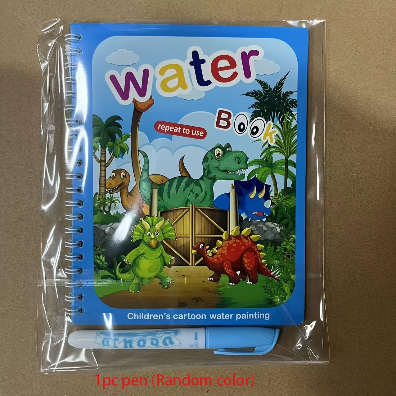 Reusable water drawing books for children with water pen, promoting imaginative play and enhancing drawing skills using paper material in mixed colors.