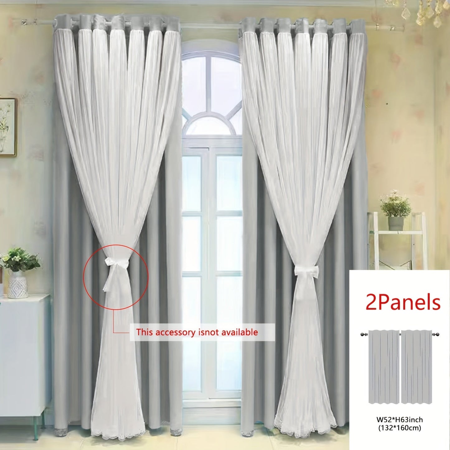 Single-panel Blackout Curtains made with One-layer Cloth and One-layer Yarn, featuring a Modern Simple Style. Ideal for use in Living Rooms, Bedrooms, Balconies, Floating Windows, providing Noise Reduction and adding a touch of Romance to your Home Decor.