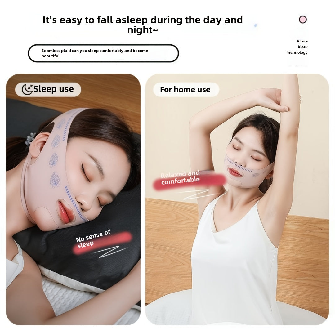 1pc MINGXUAN Face Lifting Mask with comfortable, skin-friendly material and facial training band for various activities.