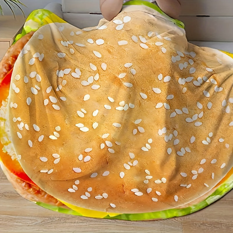 Bizning Creative Hamburger Food Flannel Printed Blanket bilan qulaylikni saqlang - eng yuqori qulaylik uchun mo'ljallangan yumshoq va teriga do'st tashqi ko'rinish. Qishki tunlarda divanda, ofisda yoki lagerda va sayohat paytida mukammal.