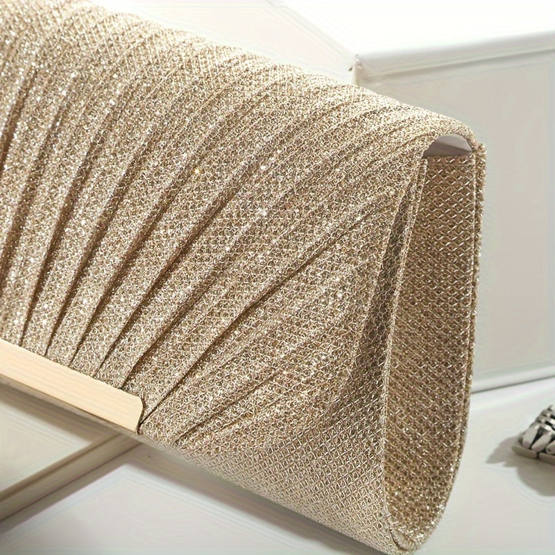 Sparkly envelope clutch bag for weddings and special events.