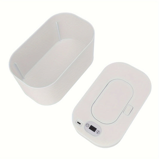 Get your hands on our USB-powered wipe warmer that doubles as a wet wipes dispenser. This plain color wipe warmer is perfect for travel or use in your home or car, with a large capacity dispenser that can hold plenty of wet wipes. Please note, batteries