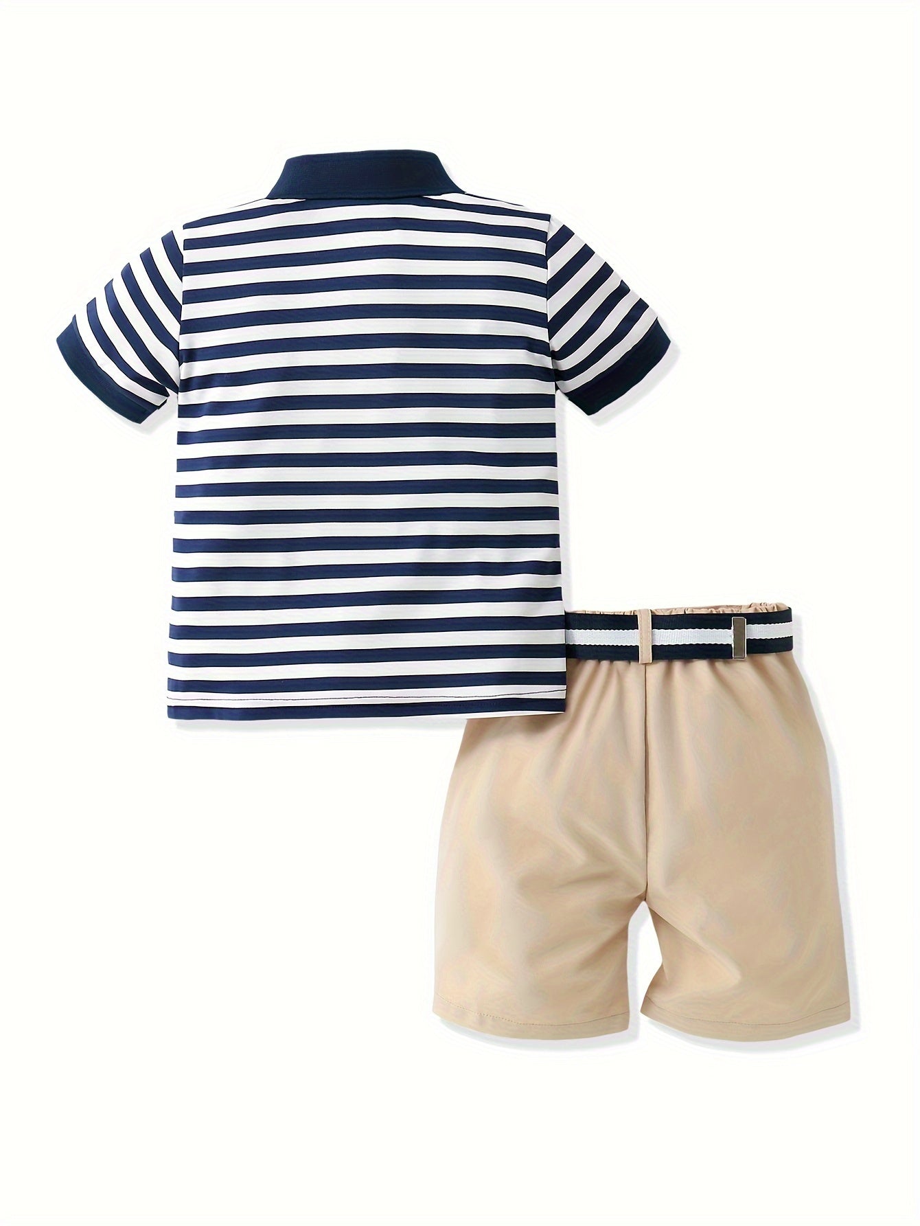 New Summer Short Sleeve and Shorts Set for Boys, perfect for outdoor activities and school style.