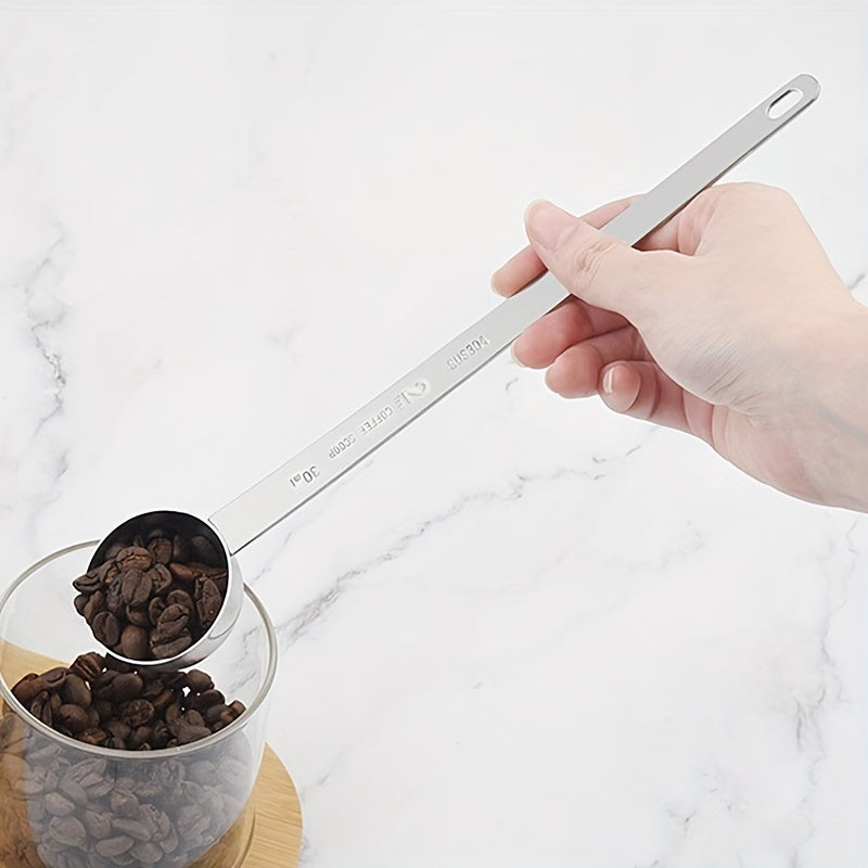 304 Stainless Steel Coffee Spoons with Long Handle for Coffee and Milk Brewing - Perfect for Ground Coffee Storage