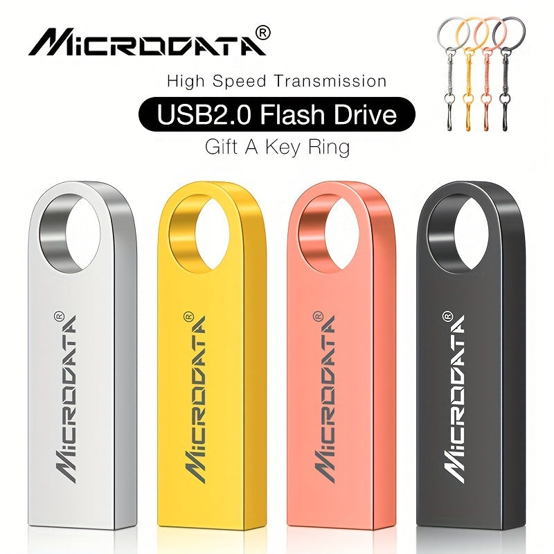 MiCRODATA USB 2.0 Pen Drive in various sizes and colors with metal casing and E9 Card