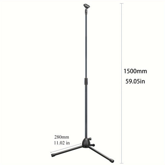 Ground Support Stand, Adjustable Microphone Stand, Floor-standing Microphone Stand, Microphone Tripod Stand Eid Al-Adha Mubarak.