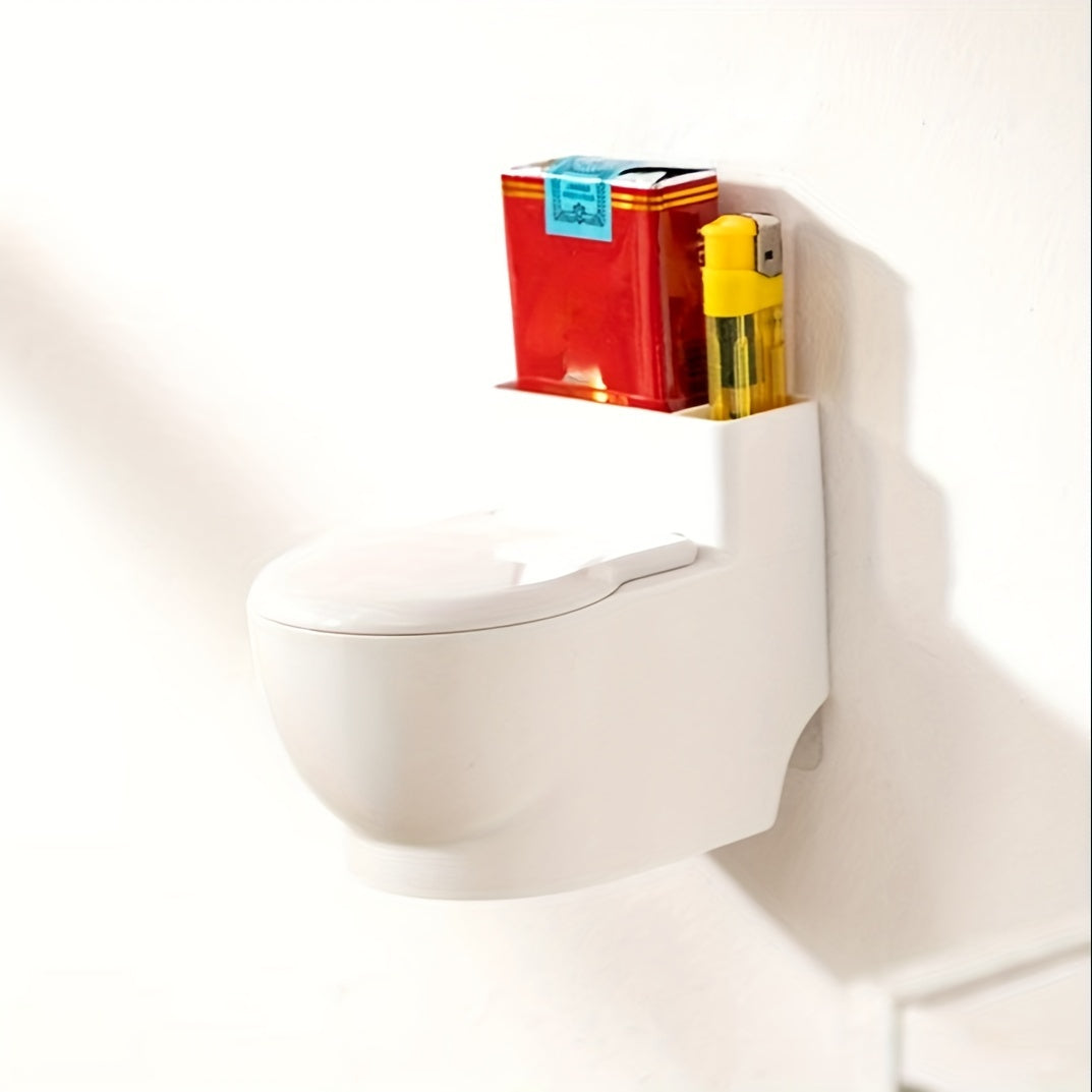 Stylish dual-purpose toilet ashtray with lid for living room or bathroom, dustproof and high-end.