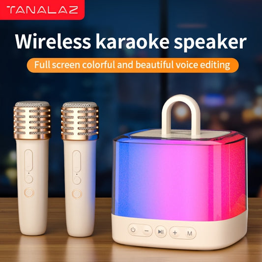 K32 Mini Karaoke Machine with Wireless Microphone and Party Lights, a Gift for Birthday.