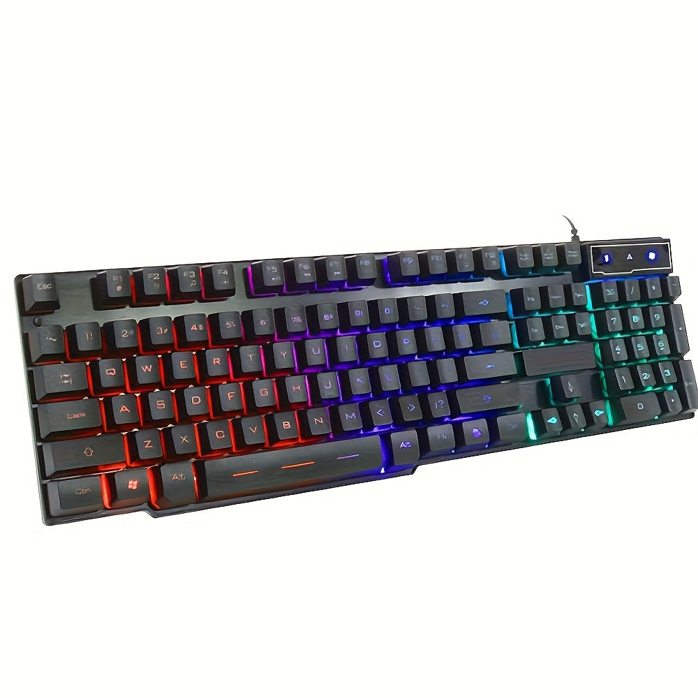 Luminous mechanical feel office gaming keyboard