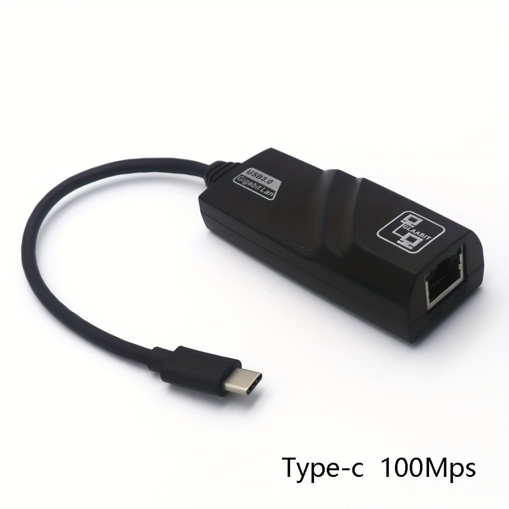 USB 3.0 Ethernet adapter for PC/Laptop, supports speeds of 1000Mbps/100Mbps, compatible with Smartthings, USB powered, operating voltage ≤36V.