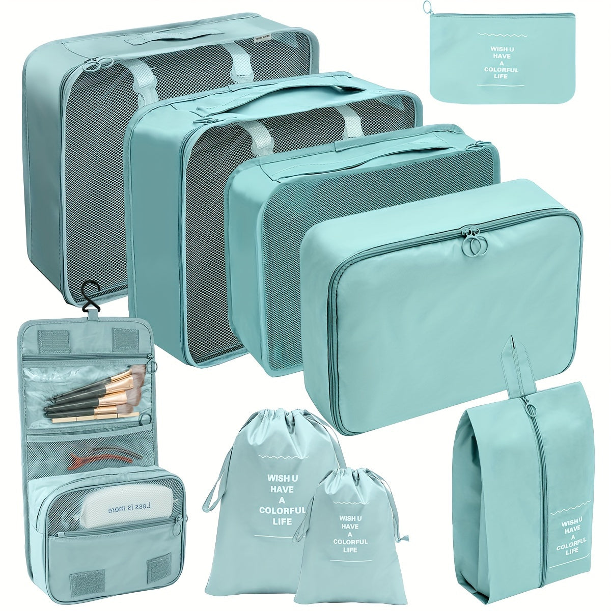 9 lightweight travel packing cubes for efficient luggage organization.