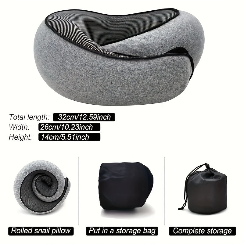 Travel in comfort with the durable and soft 1pc U-shaped neck cushion. This memory foam pillow provides slow rebound support for your neck, making it perfect for long flights or naps. The non-deformable design ensures it will maintain its shape.