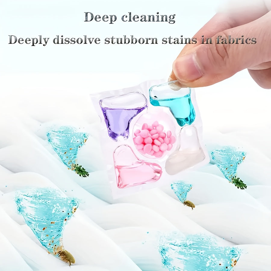 5-in-1 Laundry Detergent Pods - Available in 30, 60, or 90 count. Powerful stain removal and softening with long-lasting scent. Made from high-quality PET material, paraben-free. Ideal for