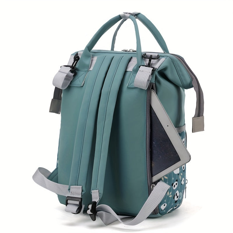 New mommy bag for online celebrities - a stylish backpack for young mothers. This chic mother backpack doubles as a treasure bag and features a foreign style design. Comes with a carriage hook for convenience. The perfect gift for Halloween