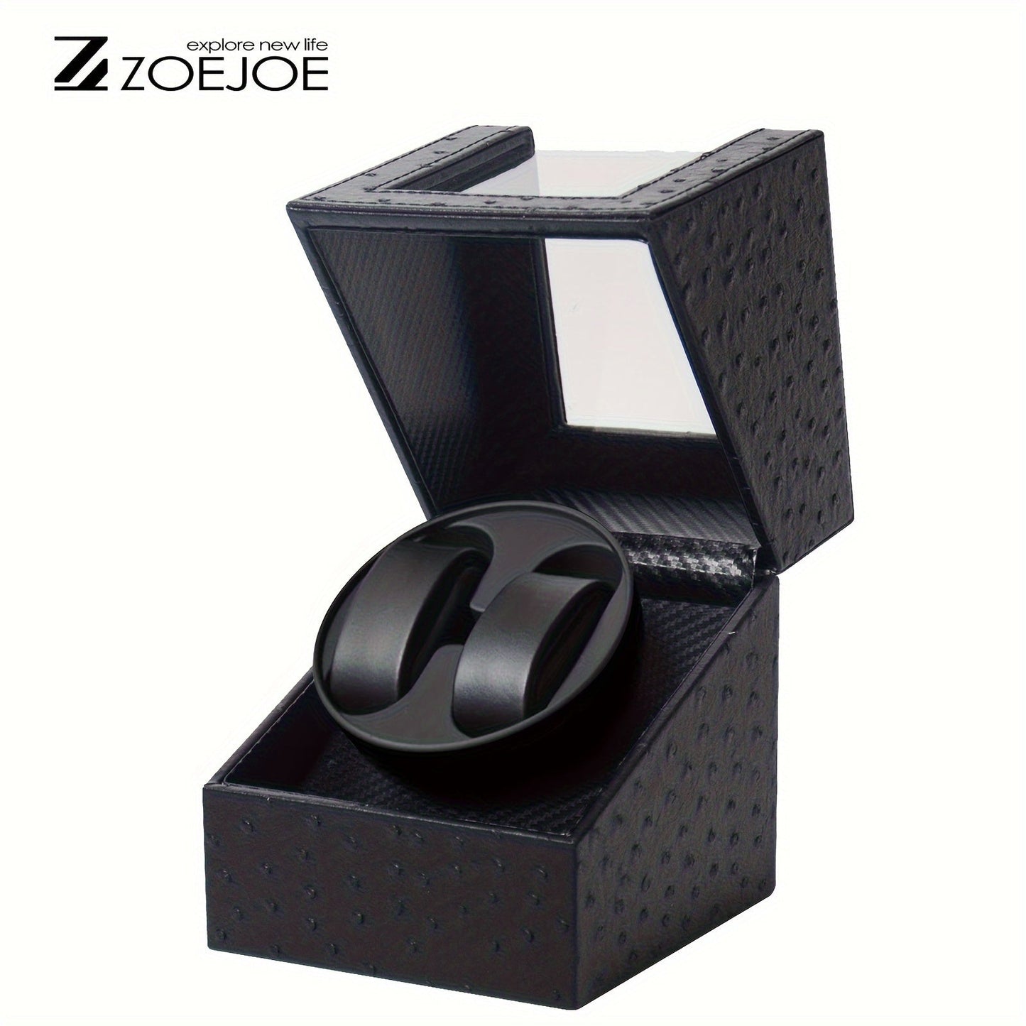 Ideal choice for gifts, this black PU/carbon fiber watch winder box is suitable for both men's and women's automatic watches. The single/double design ensures an organized storage and elegant display of your timepieces.