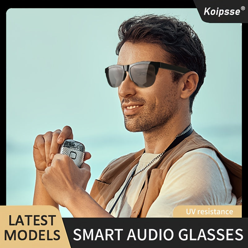 Koipsse Smart wireless earbuds with touch control, music playing, microphone, speaker, HD audio, and IPX-4. Rechargeable battery, iPhone & Android compatible.