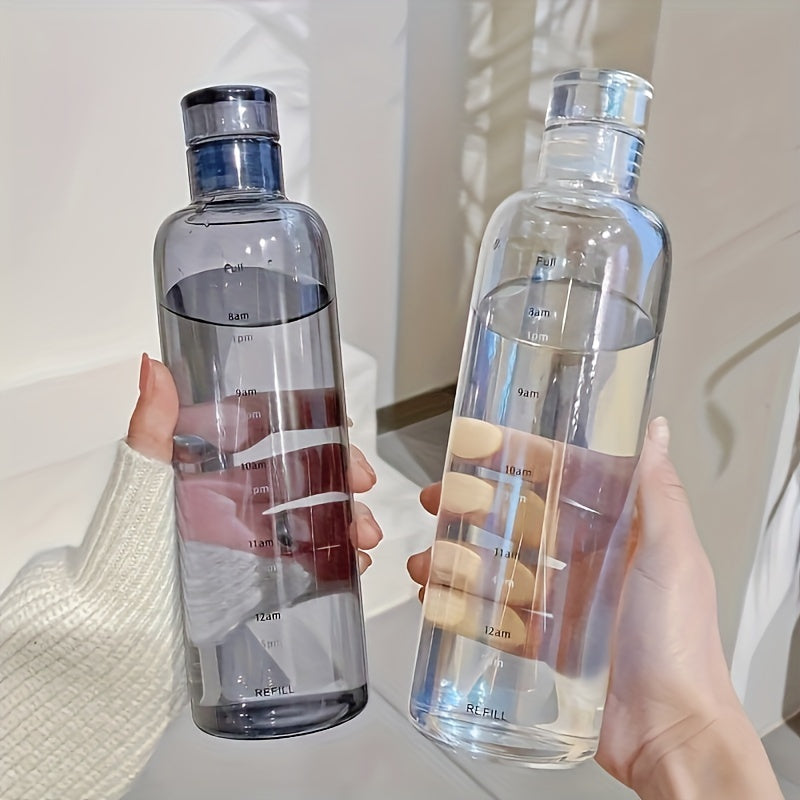 Eco-friendly plastic water bottle, leak-proof, ideal for sports, available in 500ml and 700ml options, great gift for holidays.