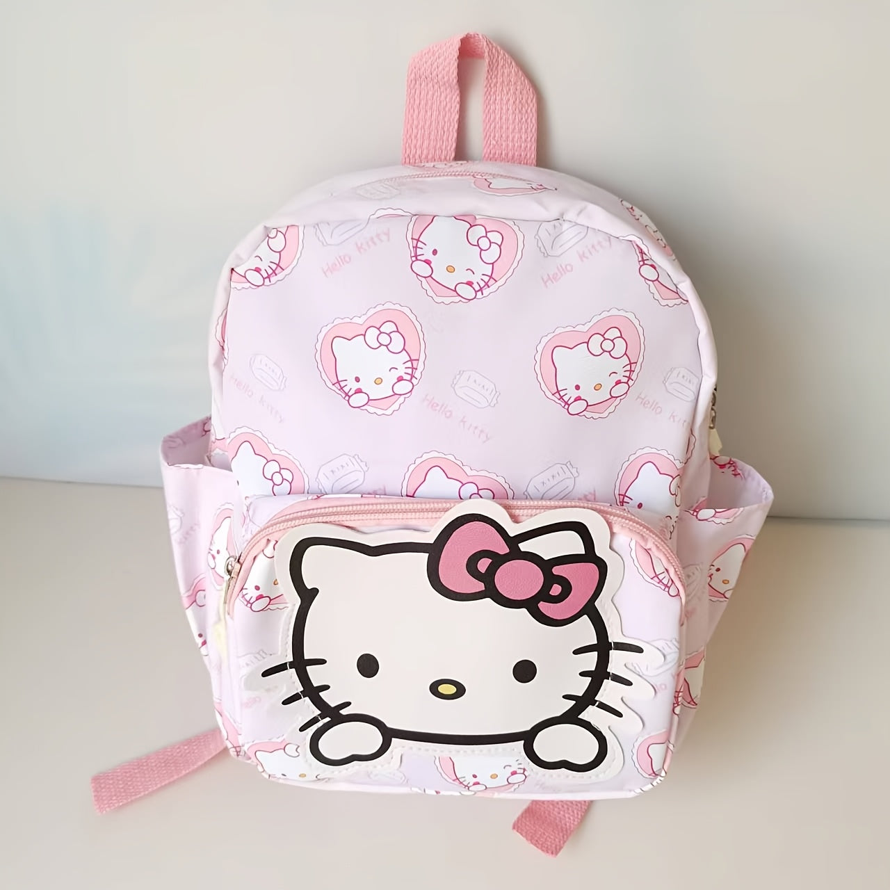 Sanrio backpacks for kids featuring cute cartoon designs, lightweight & durable canvas material, available in multiple colors & patterns, with large capacity and zippered closure.