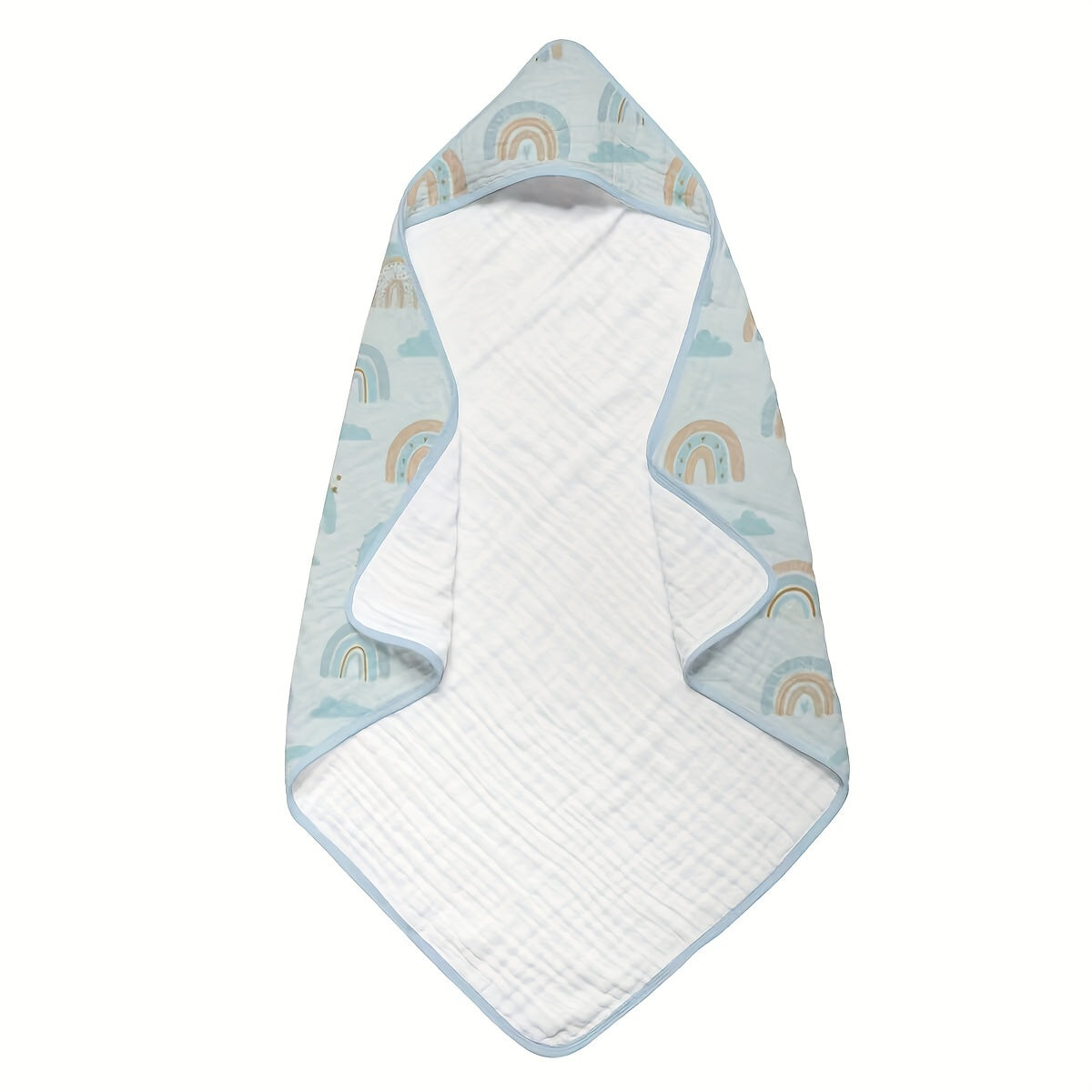 Soft, Absorbent 100% Cotton Baby Bath Towel with Hood - Perfect for Infants 0-3 Years Old. Keep your little one cozy and dry after bath time. Easy to hand wash and care for, this swaddle towel is a gentle essential for your baby's bath routine.