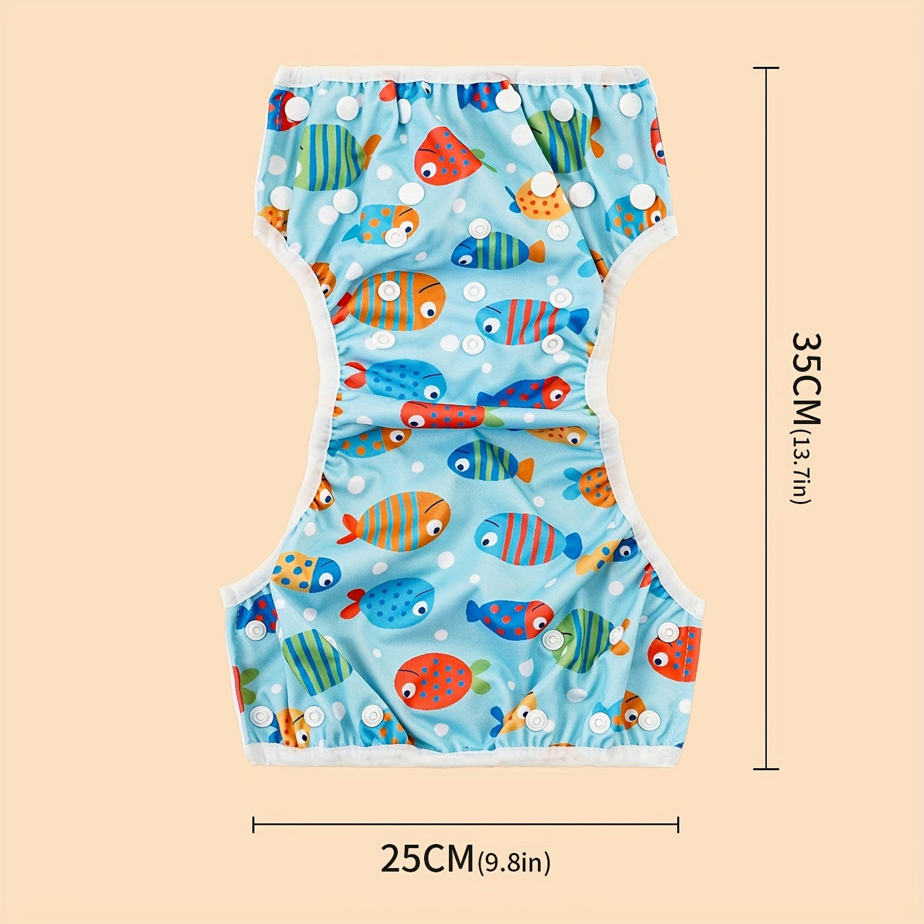 1 Piece of Happyflute Summer Baby Reusable Swimming Diapers: Waterproof Training Pants for Baby Swimming