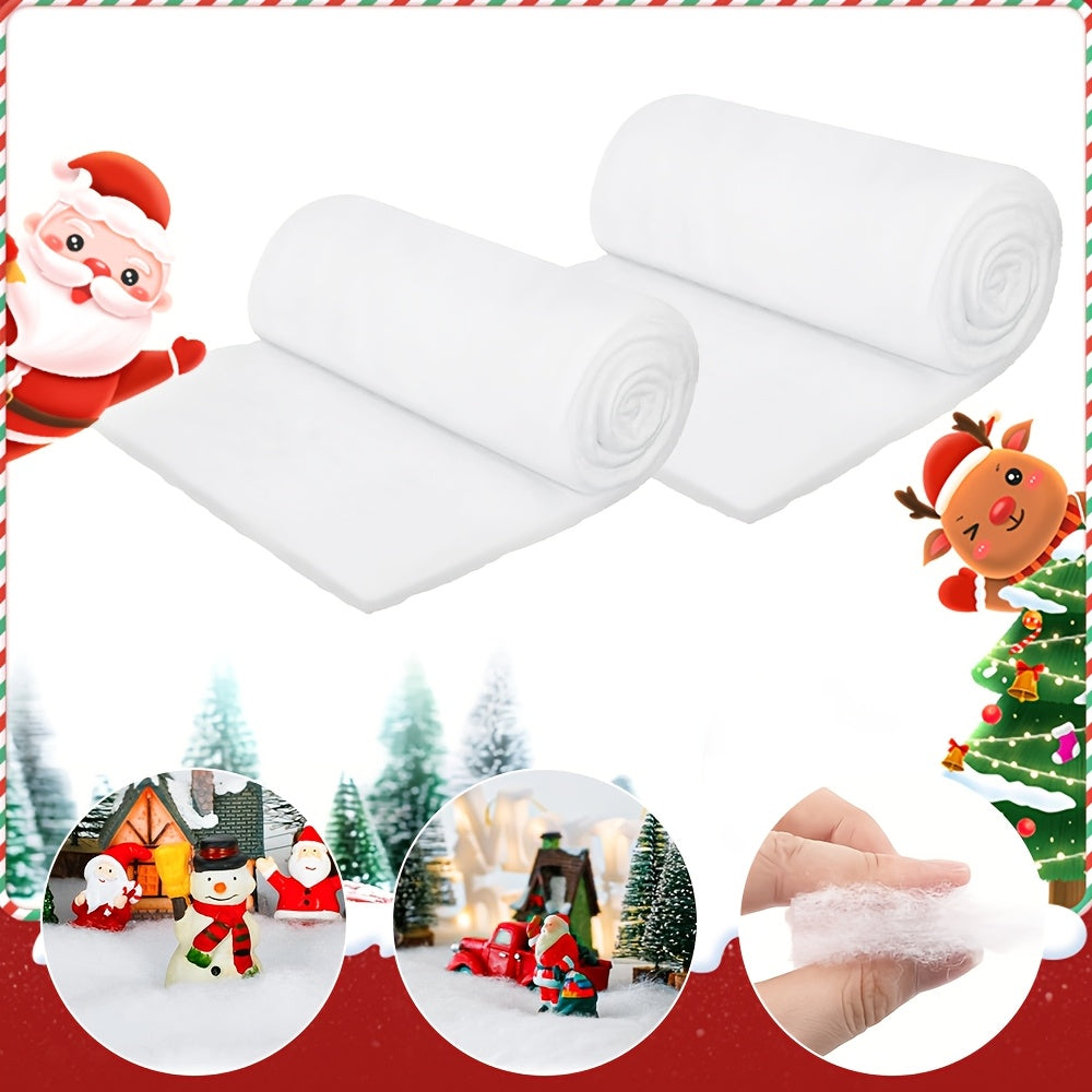 Upgrade your holiday décor with this versatile white faux snow blanket! Perfect for Christmas and Halloween decorations, this soft polyester table runner and photo backdrop is ideal for winter holiday celebrations. Elevate your space with this must-have