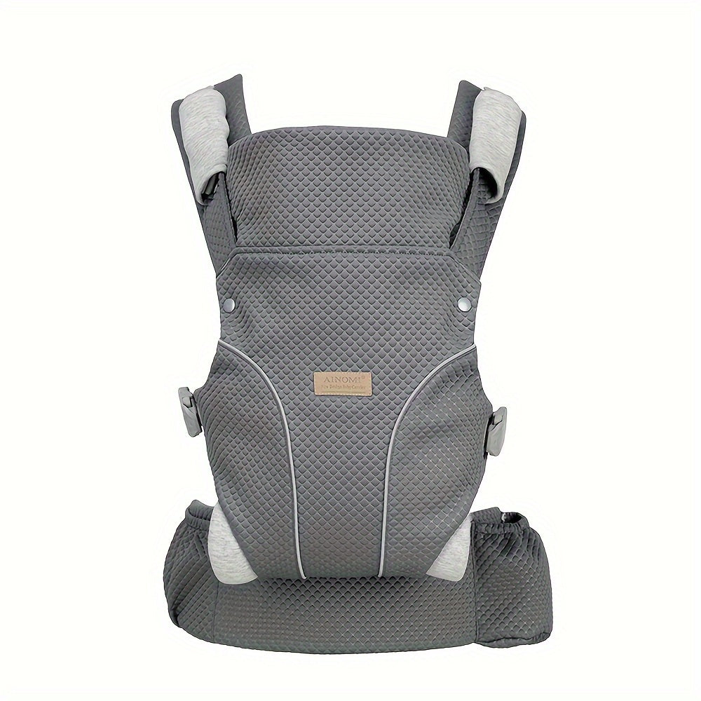 Infant Carrier - This versatile carrier can be used in 4 different ways and is suitable for infants from newborn to toddler (0-48 months old) weighing between 3.18-20.41 KG. Made from breathable polyester, it is adjustable and available in Black, Grey