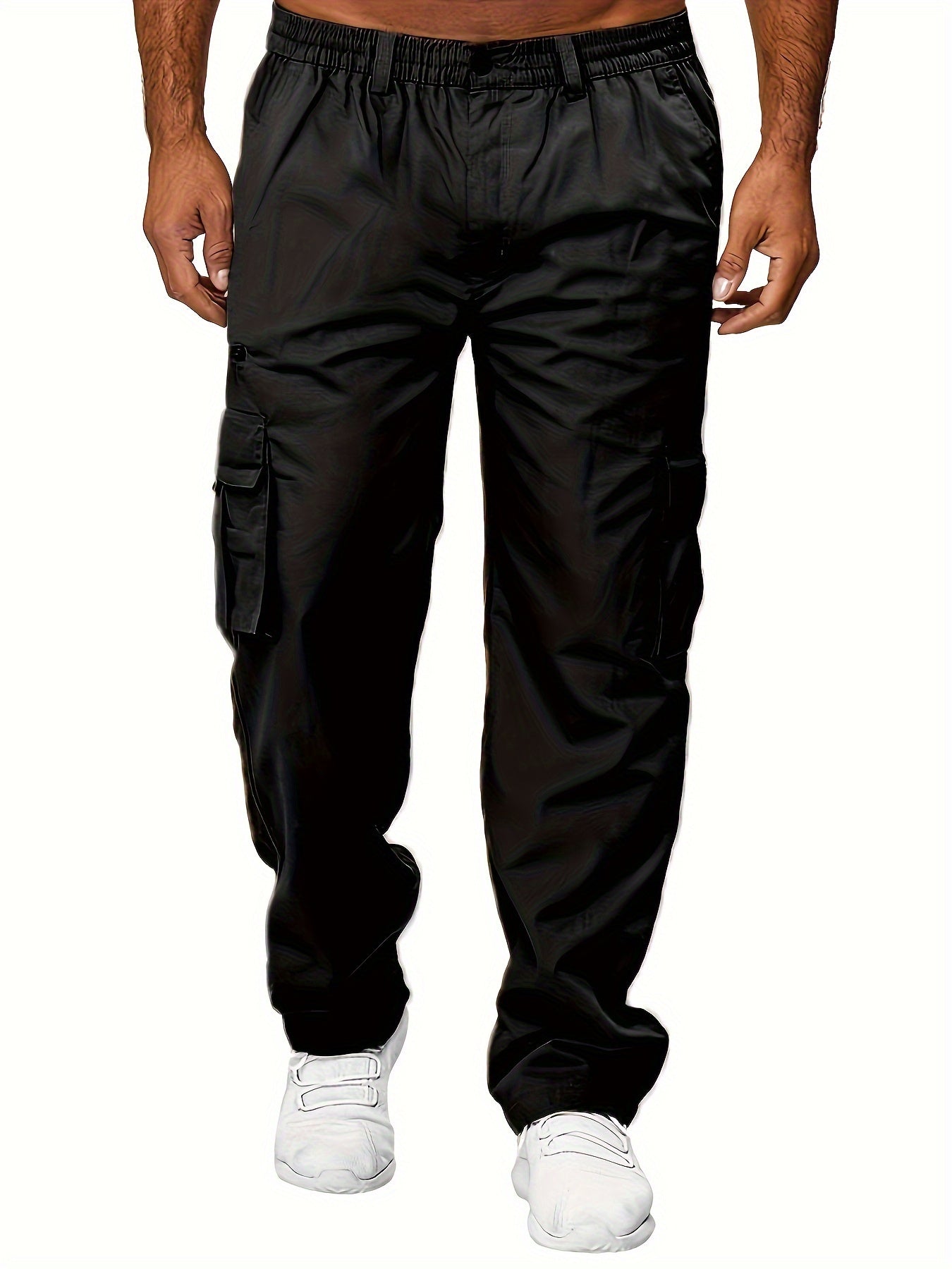 Best-selling oversized cargo pants with side pockets for big and tall men, perfect for spring and summer. Great gifts for plus-size guys.