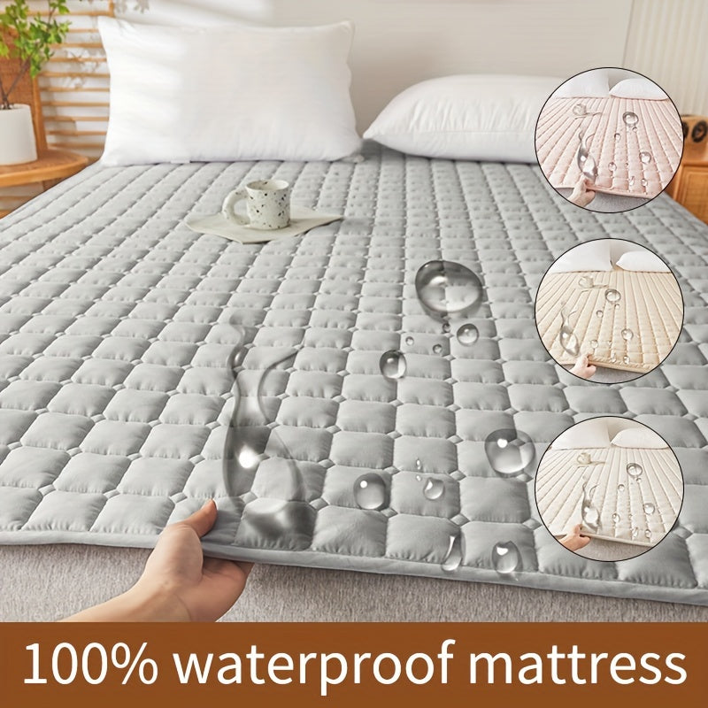 Waterproof Diaper Pad Cover - Quilted Mattress Protector, Gentle on Skin and Breathable, Easy to Clean and Machine Washable (Pillow Cover Not Included)