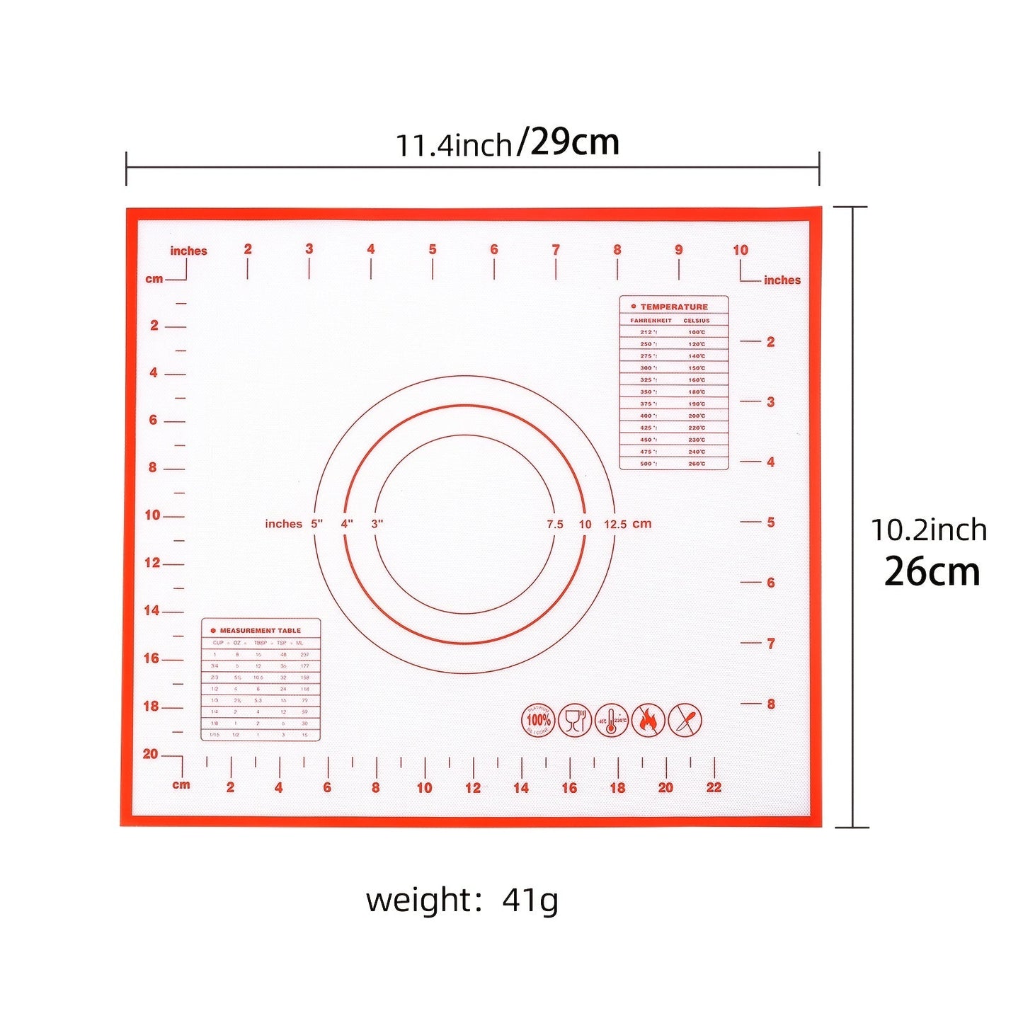 Silicone Kneading Board and Pastry Mat Set - Includes Extra Non-Stick Baking Mat with Measurement Guide. Can be used as Counter Mat, Dough Rolling Mat, Oven Liner, Pie Crust Mat, and Roll Up Kneading Pad. Comes in two sizes: 40*60cm/15.7*23.6in and