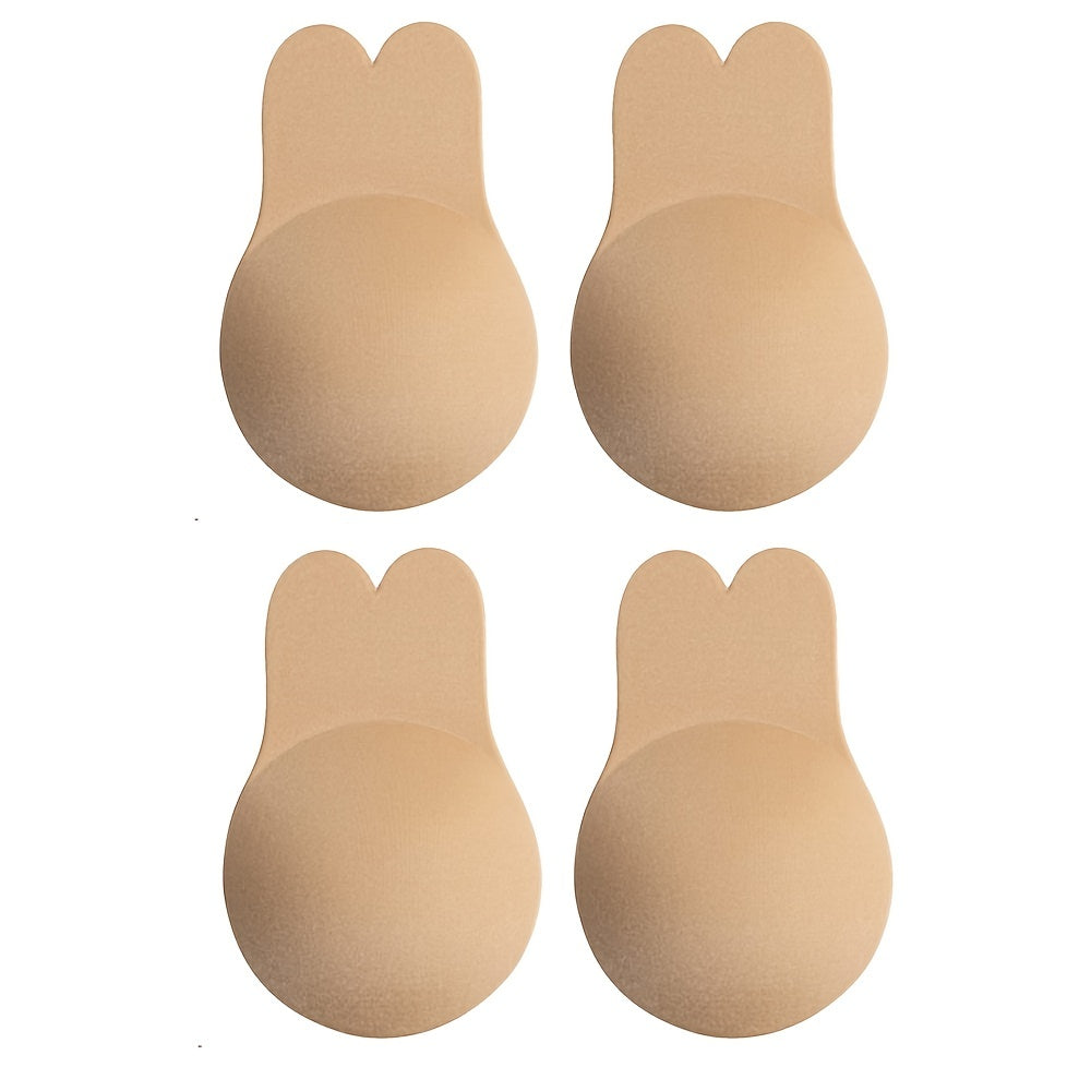 2 pairs of invisible self-adhesive push up nipple covers for women.