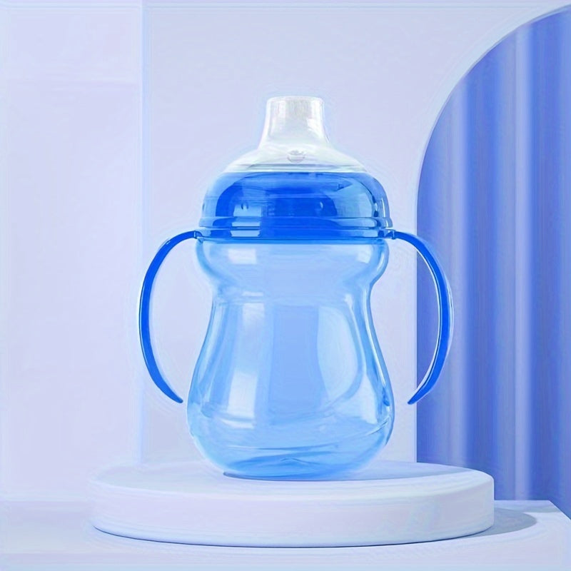 270ml Kids' Sippy Cup with Handle is BPA-Free and designed for toddlers aged 3 and up. This reusable cup is leakproof and non-slip, available in Blue, Pink, and Green.