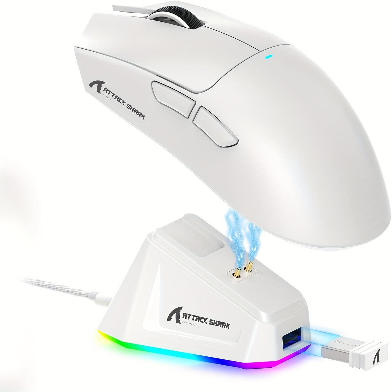 Attack Shark X11 Superlight Gaming Mouse: 59g Wireless with RGB Lighting, 22000 DPI, 5 Programmable Buttons - Ideal for Gamers