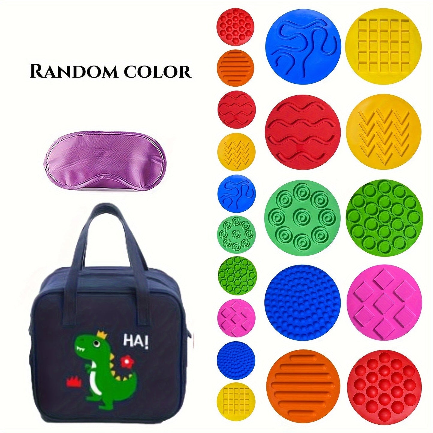 Educational Waterproof Silicone Floor Mats for Playtime - Enhance Sensory Development with Matching Games and Stimulation Circles, Perfect for Calming Activities and Early Learning. Ideal for Children with Autism and Processing Difficulties.