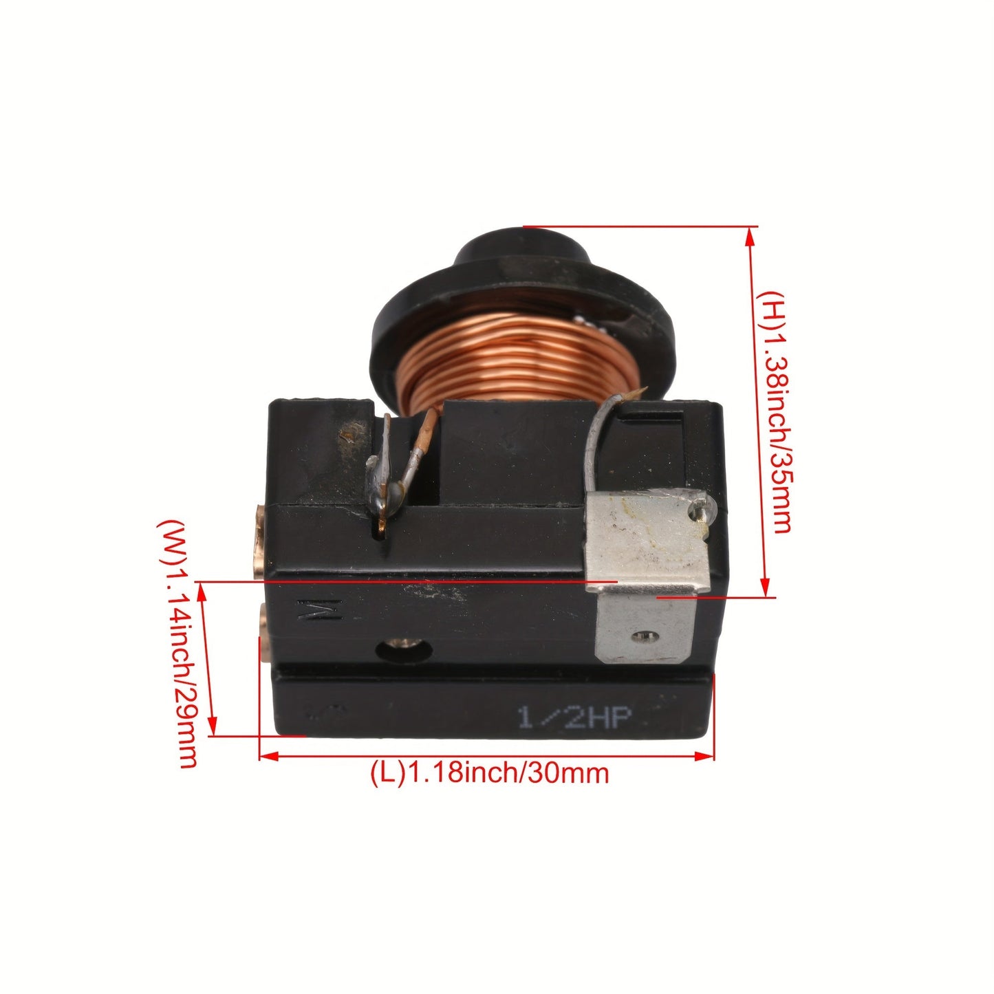 Single insert refrigerator starter with heavy hammer, 1/2HP and 375W, includes 3pcs.