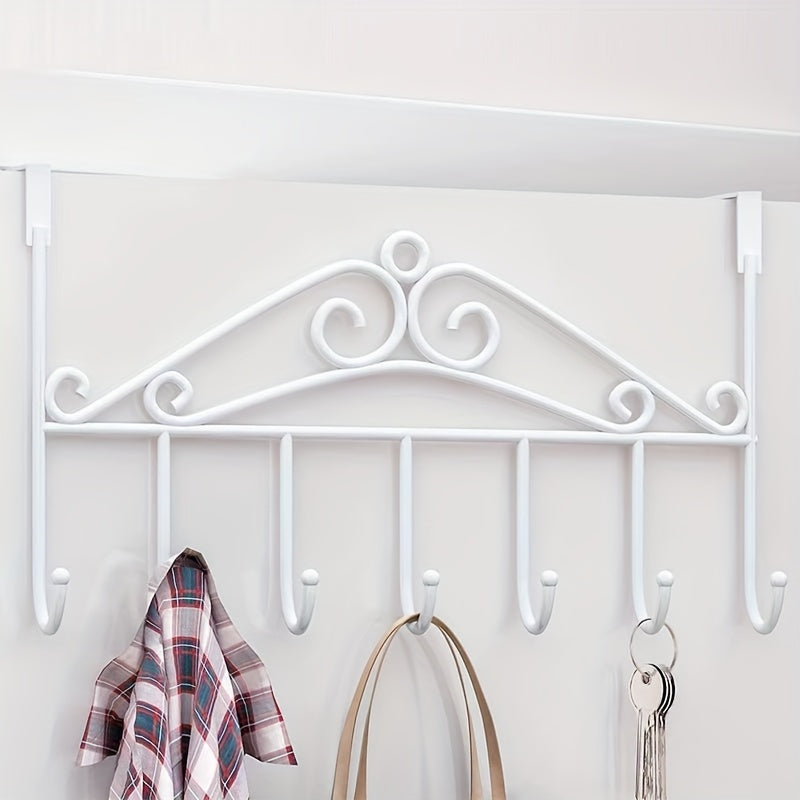 Modern over-the-door hooks for easy home organization without drilling