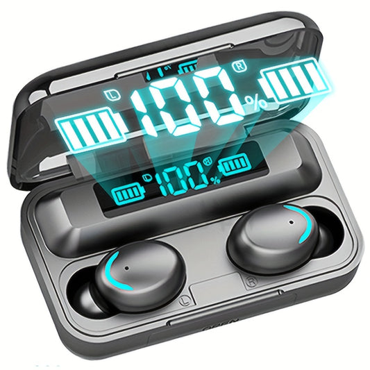 TWS Wireless Earbuds with Touch Control and LED Display Charging Bin