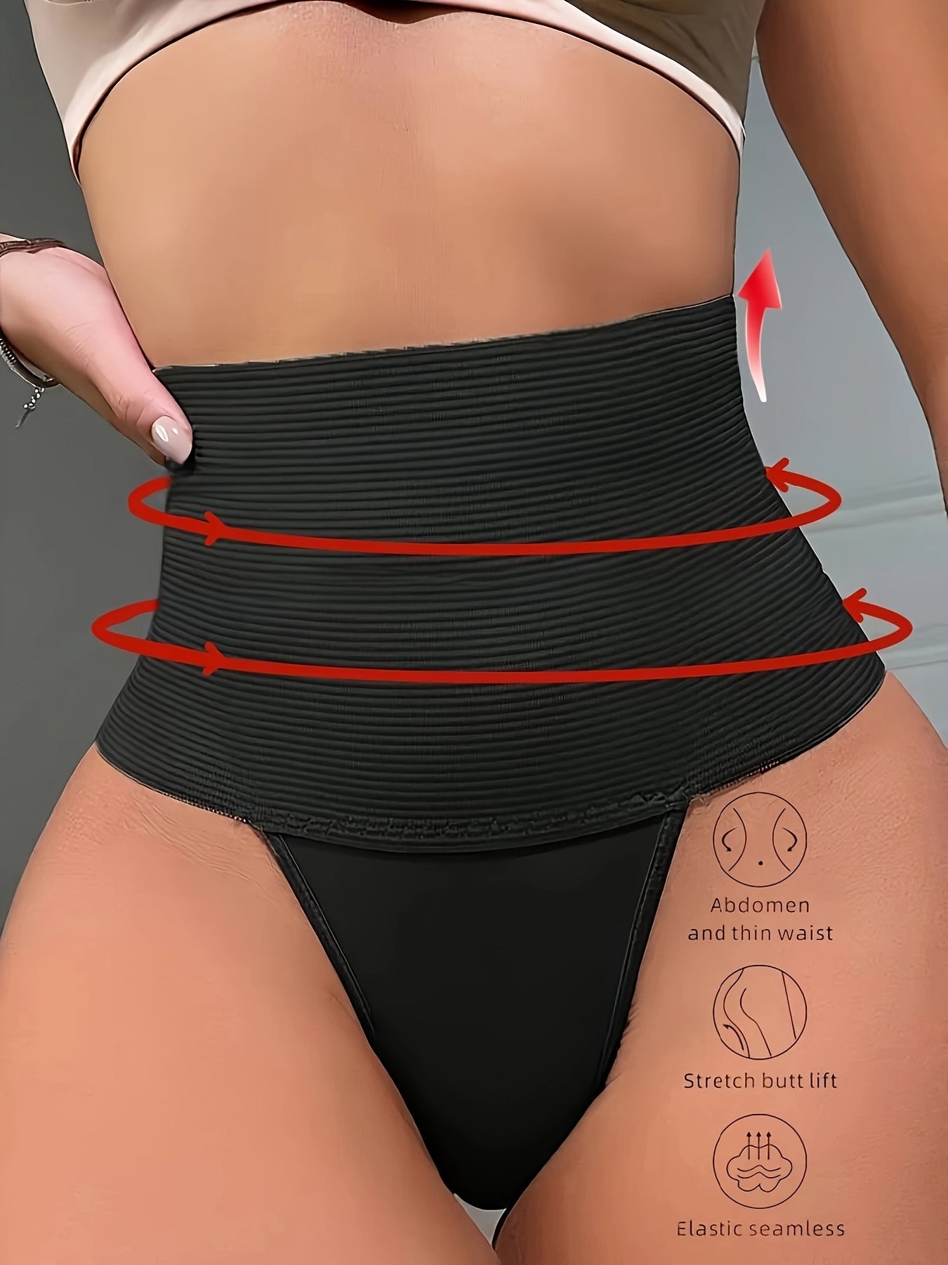 High waist shaping panties with tummy control and buttocks lifting, women's underwear and shapewear.