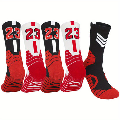 23 pairs of professional Thick Padded Basketball Athletic sport socks for men and women.