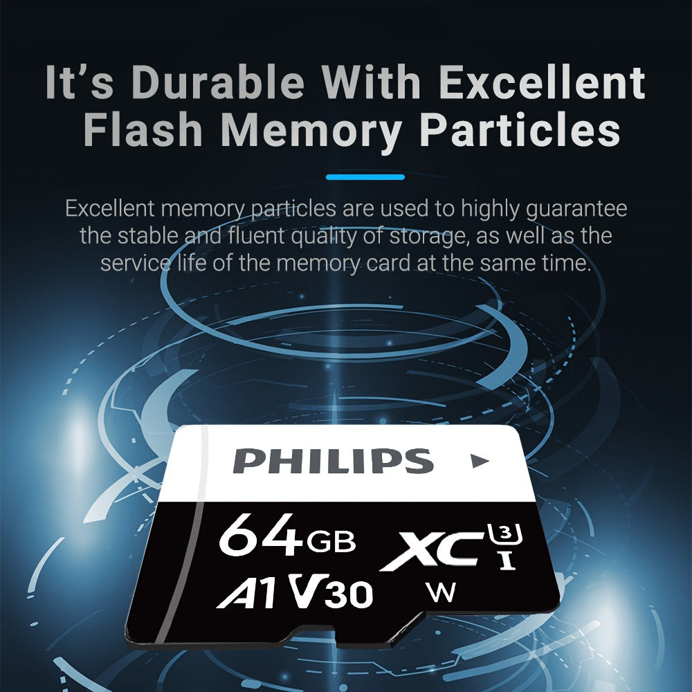 High-Speed Memory Card available in various capacities for tablets, cameras, phones, and laptops.