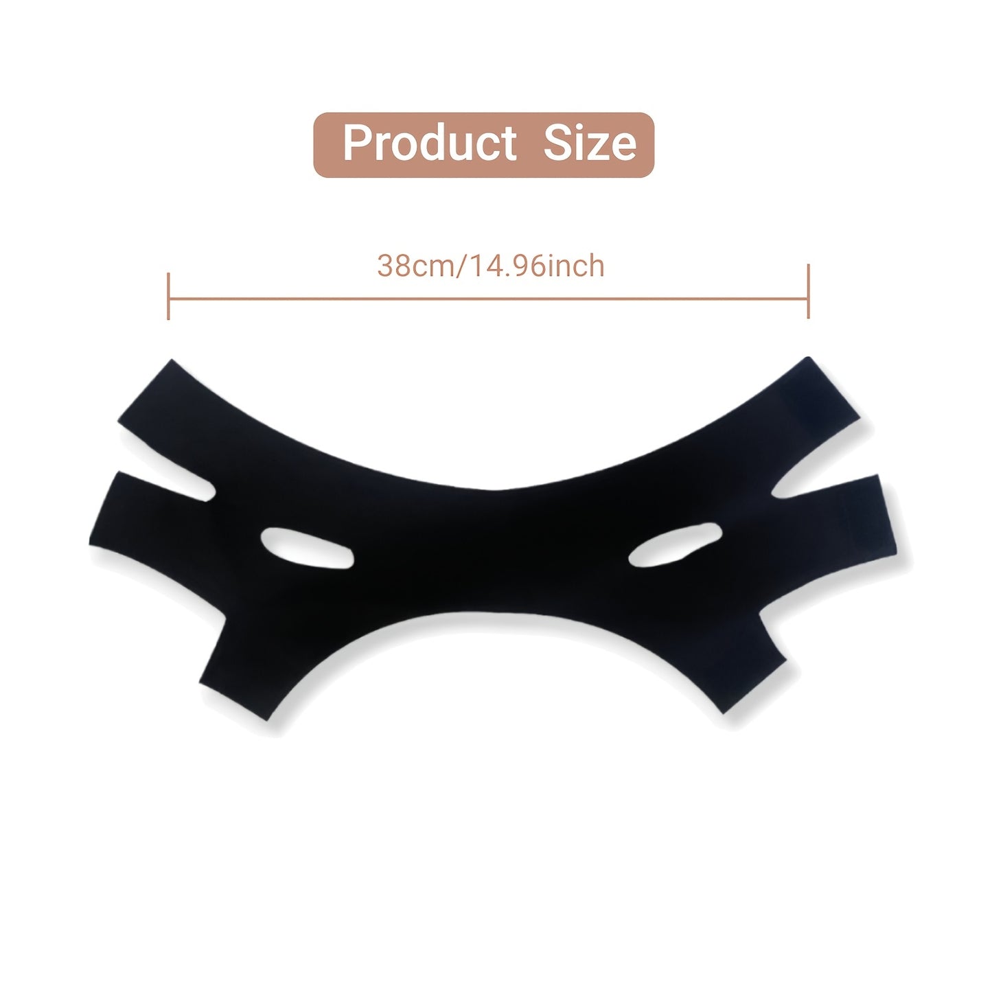 Hypoallergenic V-Line face strap for shaping, lifting, & slimming, with breathable fabric & invisible stitches.