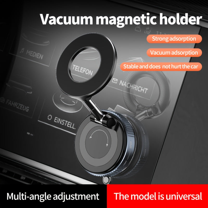 Super Strong Foldable Magnetic Car Mobile Phone Holder with 360° Rotation, Universal for all mobile phones, ideal for iPhone and Android. Suitable for car, gym, mirror, and other smooth