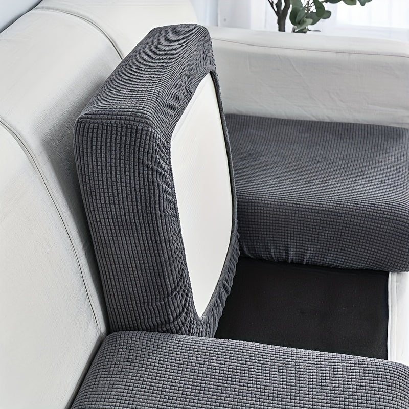 Removable and washable sofa cushion cover for single sofas, elastic and dustproof.