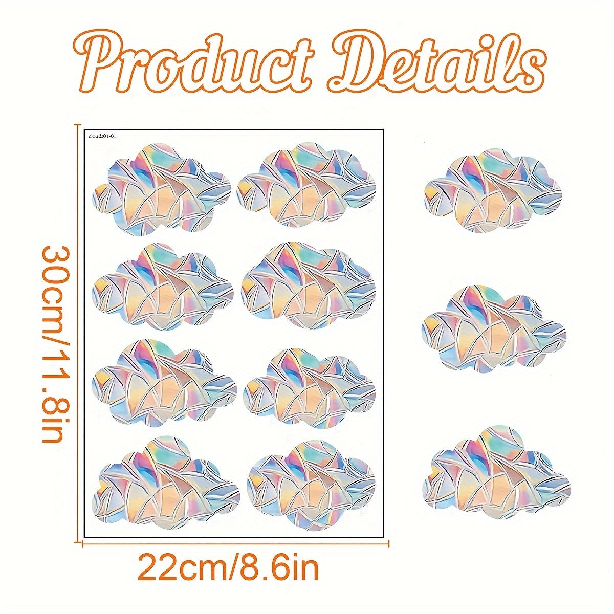 One piece of Colorful Rainbow Prism Butterfly Suncatcher Window Stickers - Electrostatic Glass Decals for Both Sunlight and Privacy